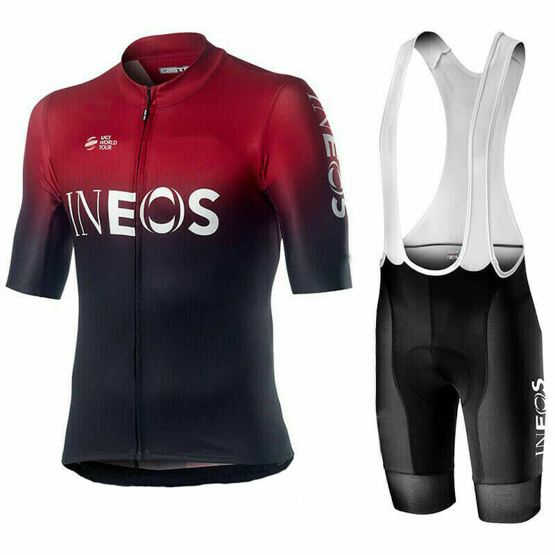mens cycling jersey and bib shorts set